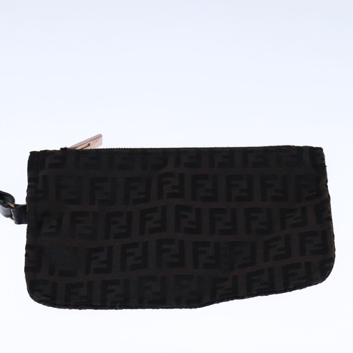 FENDI Zucchino Canvas Tote Bag Brown am7529