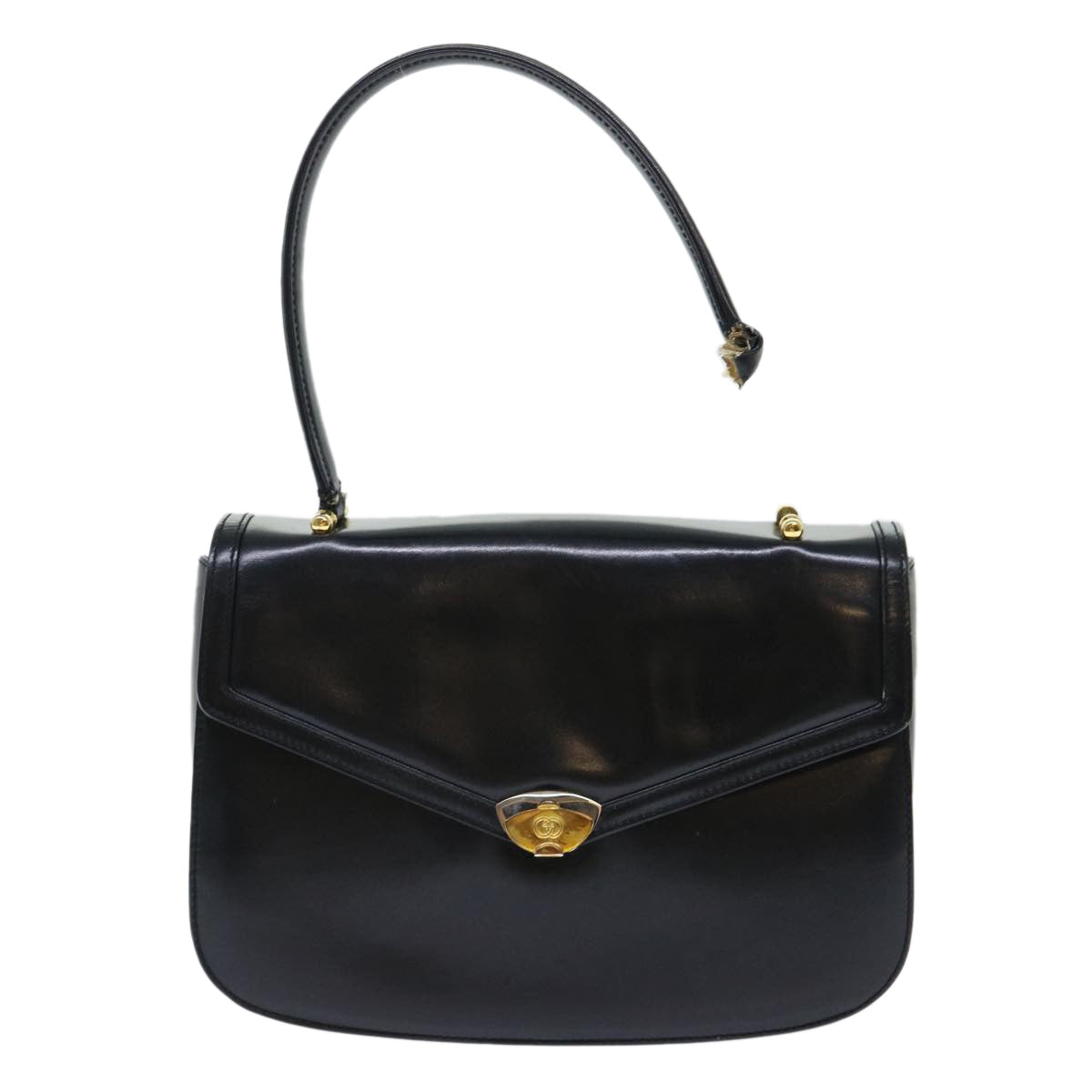 GUCCI Hand Bag Leather Black ar10018B