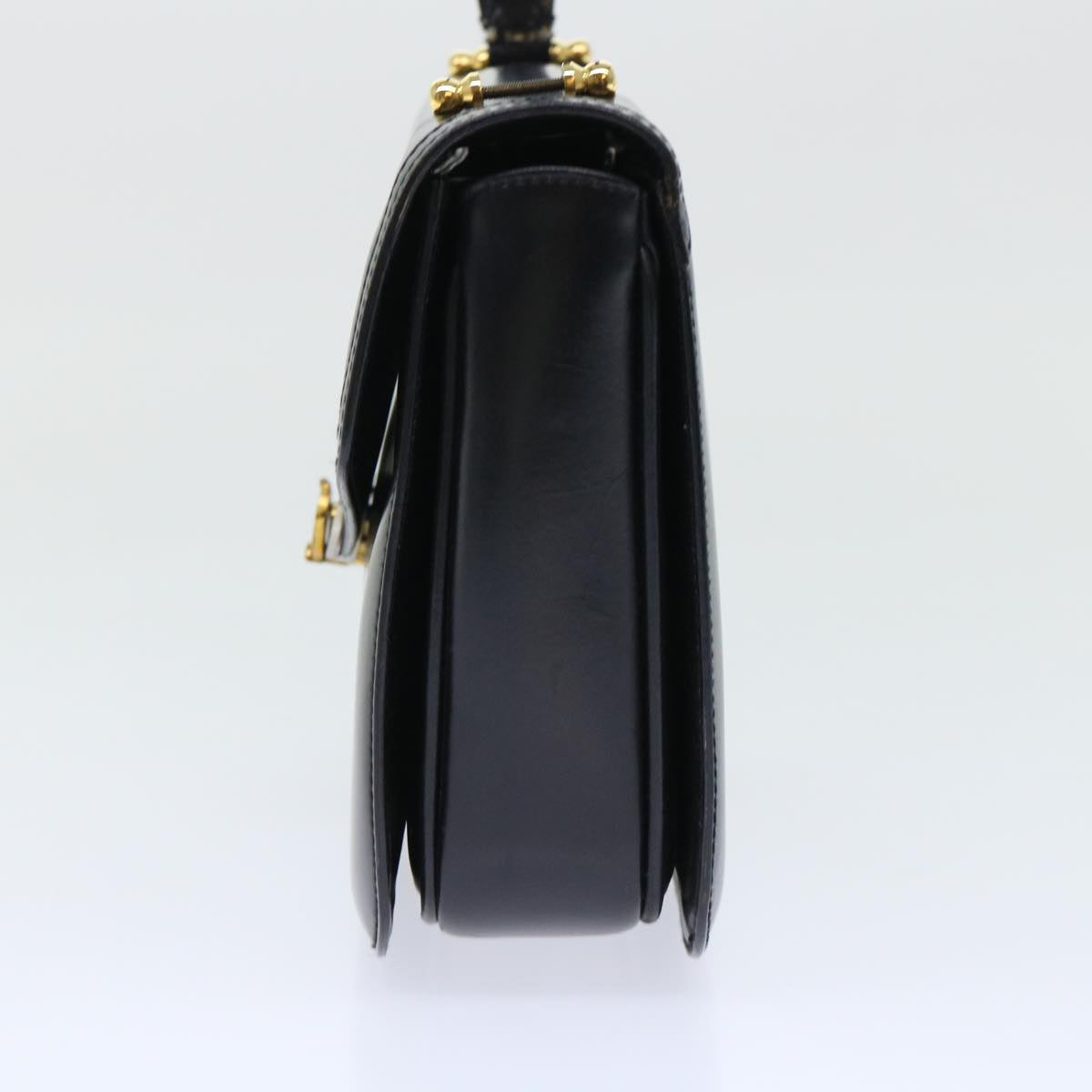GUCCI Hand Bag Leather Black ar10018B