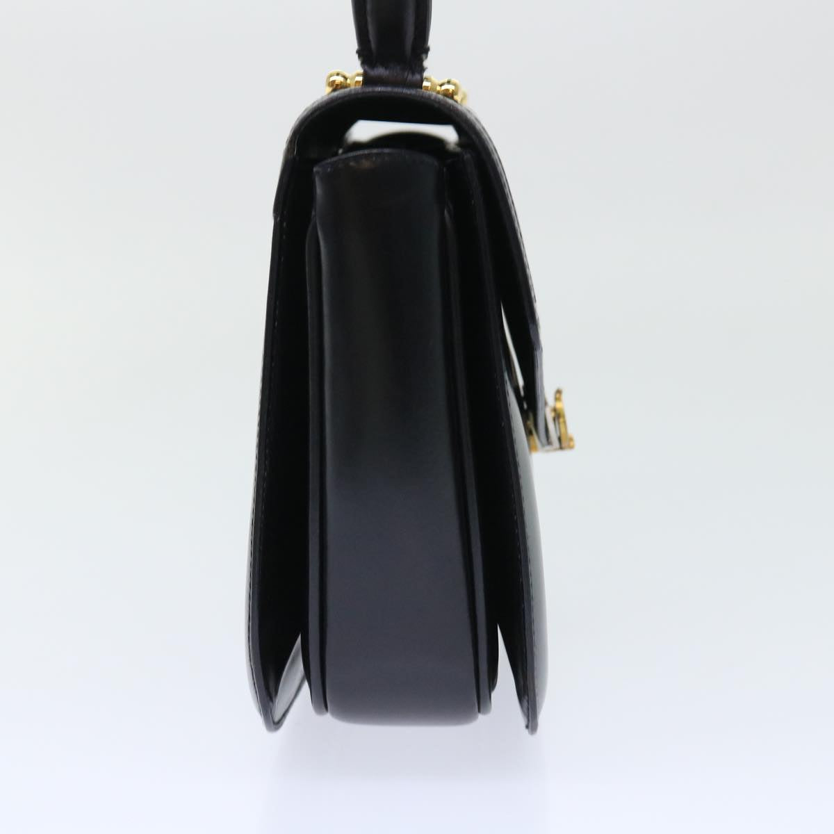 GUCCI Hand Bag Leather Black ar10018B