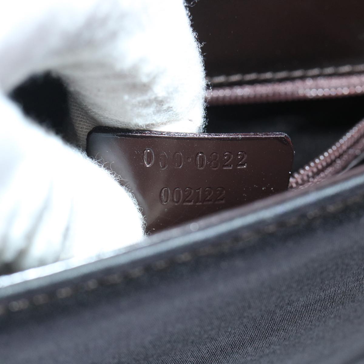 GUCCI Bamboo Shoulder Bag Nylon Black 000.0822 ar10047B