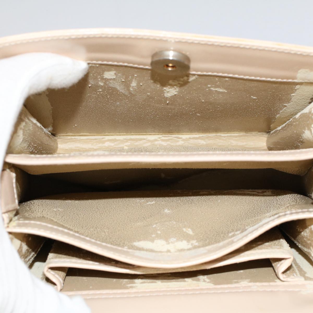 GUCCI Shoulder Bag Leather Beige ar10049B