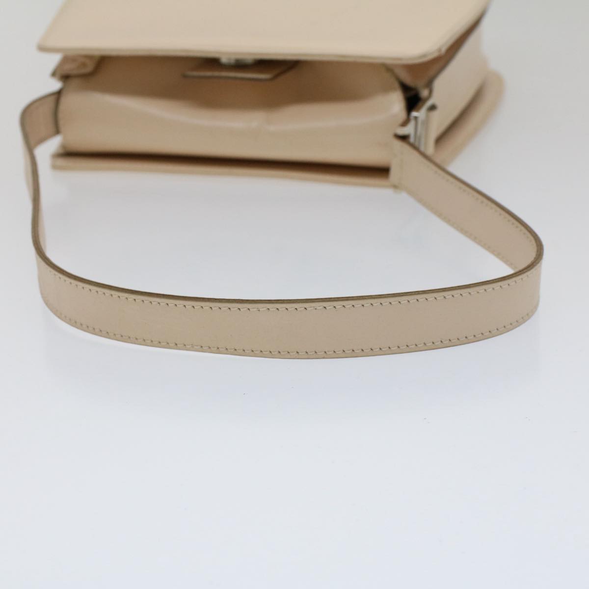 GUCCI Shoulder Bag Leather Beige ar10049B