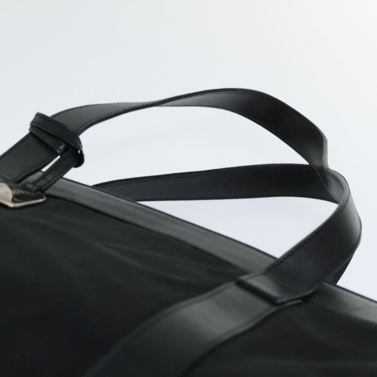 GUCCI Tote Bag Nylon Leather Black 00237540404 ar10076