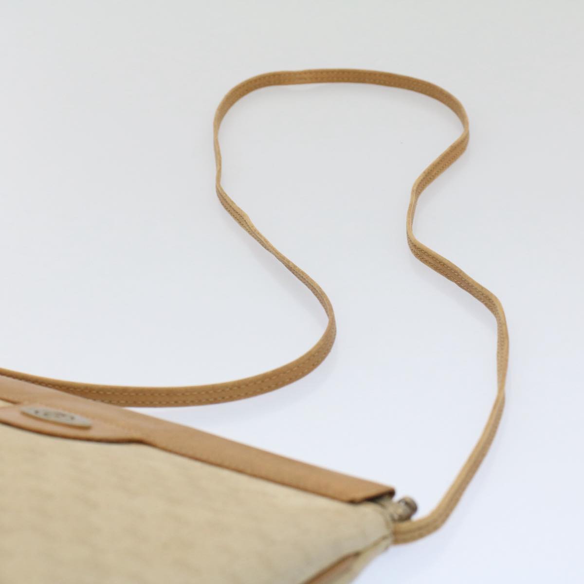 GUCCI Micro GG Canvas Shoulder Bag PVC Leather Beige 007.101 ar10083