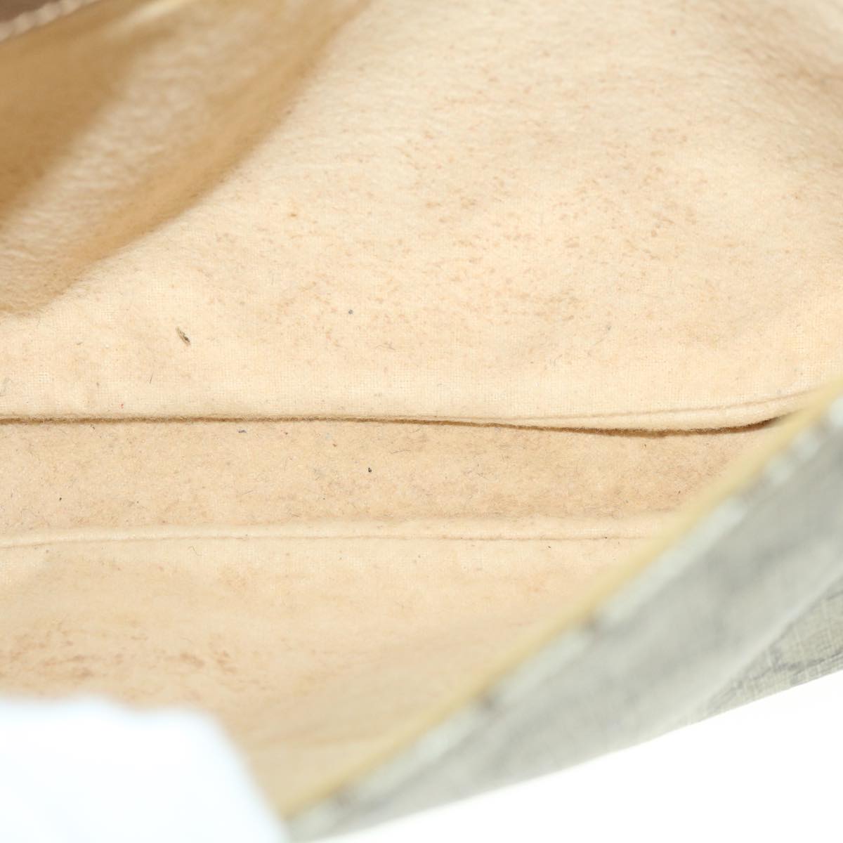 GUCCI GG Canvas Shoulder Bag PVC Leather Beige ar10280