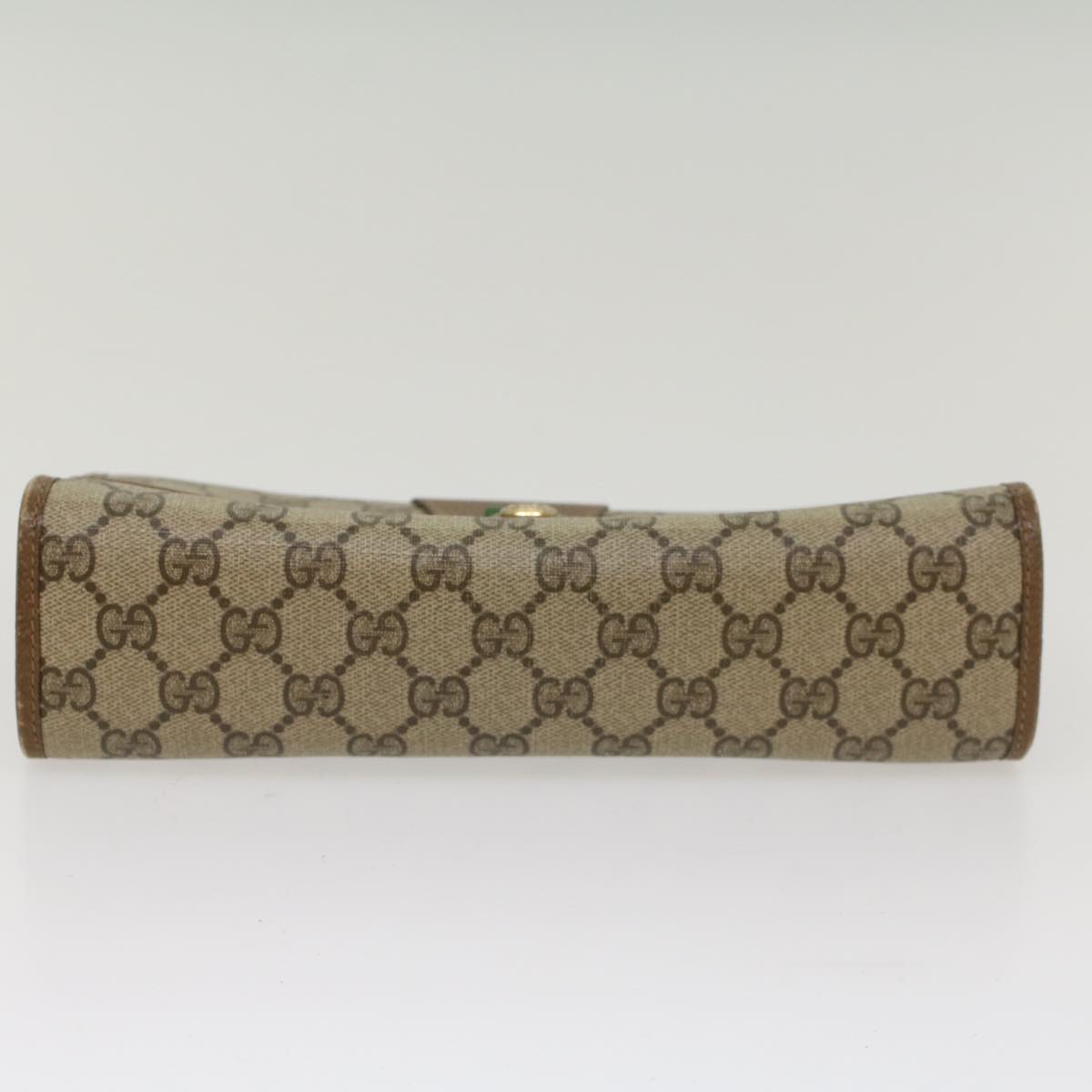 GUCCI GG Canvas Web Sherry Line Clutch Bag Beige Red 89 01 030 ar10304