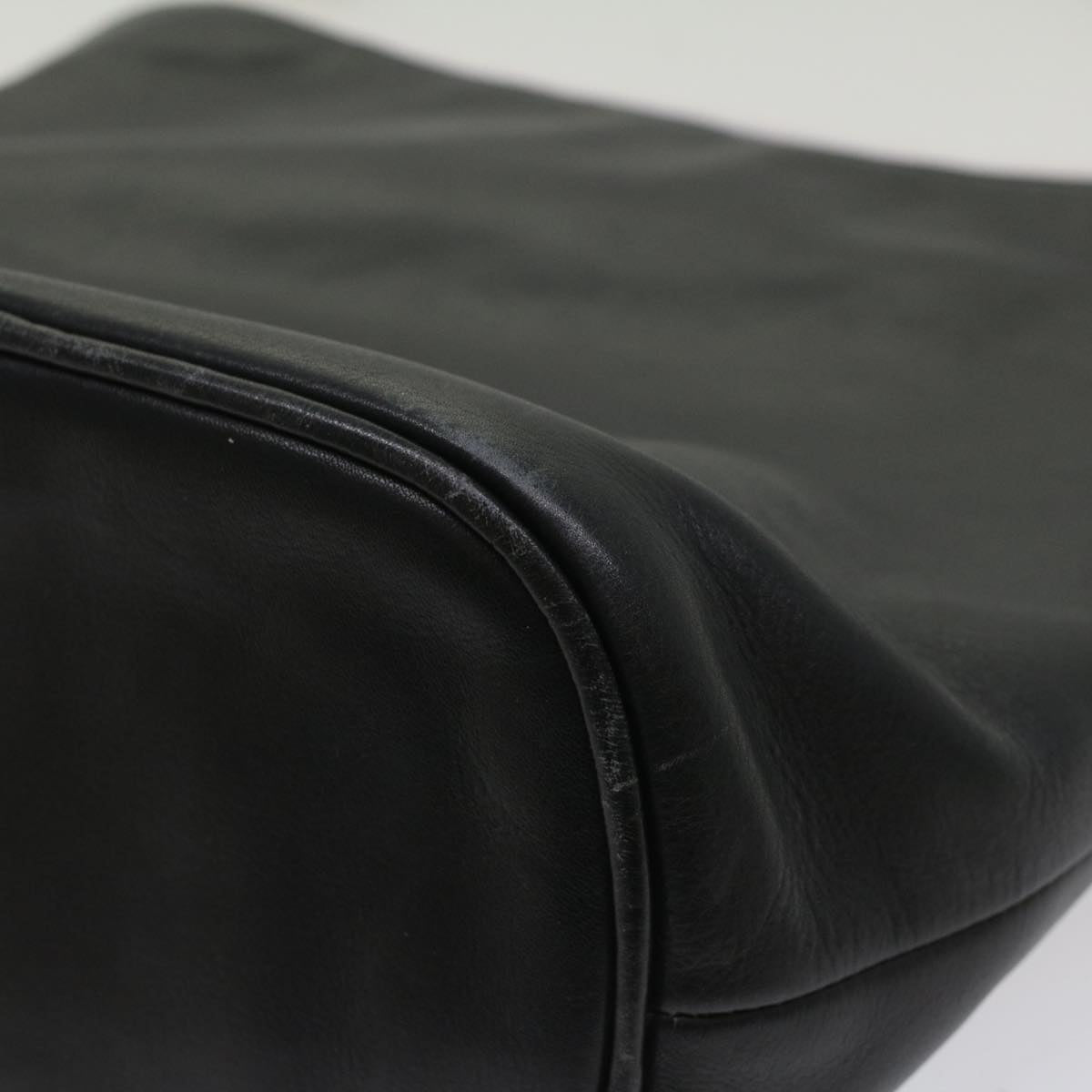 FENDI Shoulder Bag Leather Black ar10320