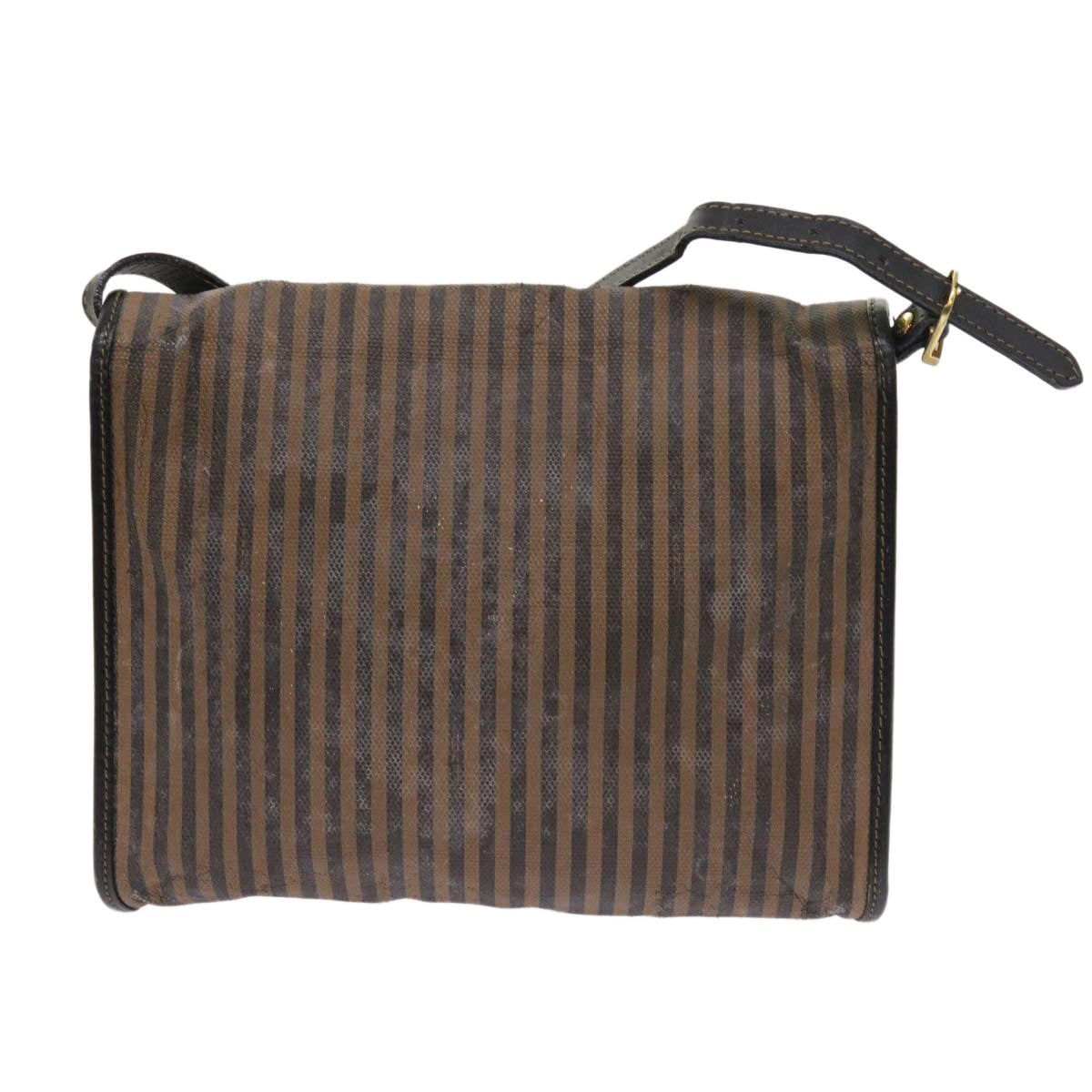 FENDI Pecan Canvas Shoulder Bag Brown ar10375B
