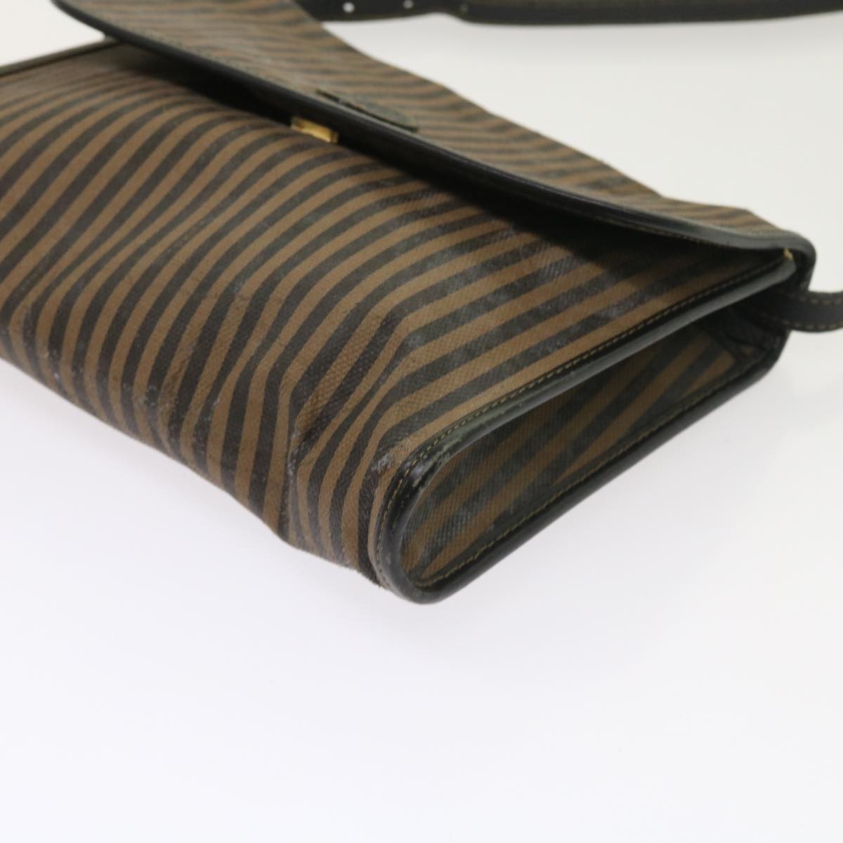 FENDI Pecan Canvas Shoulder Bag Brown ar10375B