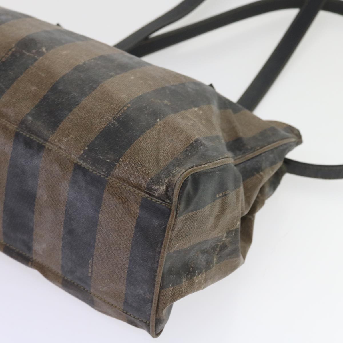 FENDI Pecan Canvas Shoulder Bag Coated Canvas Brown ar10390B
