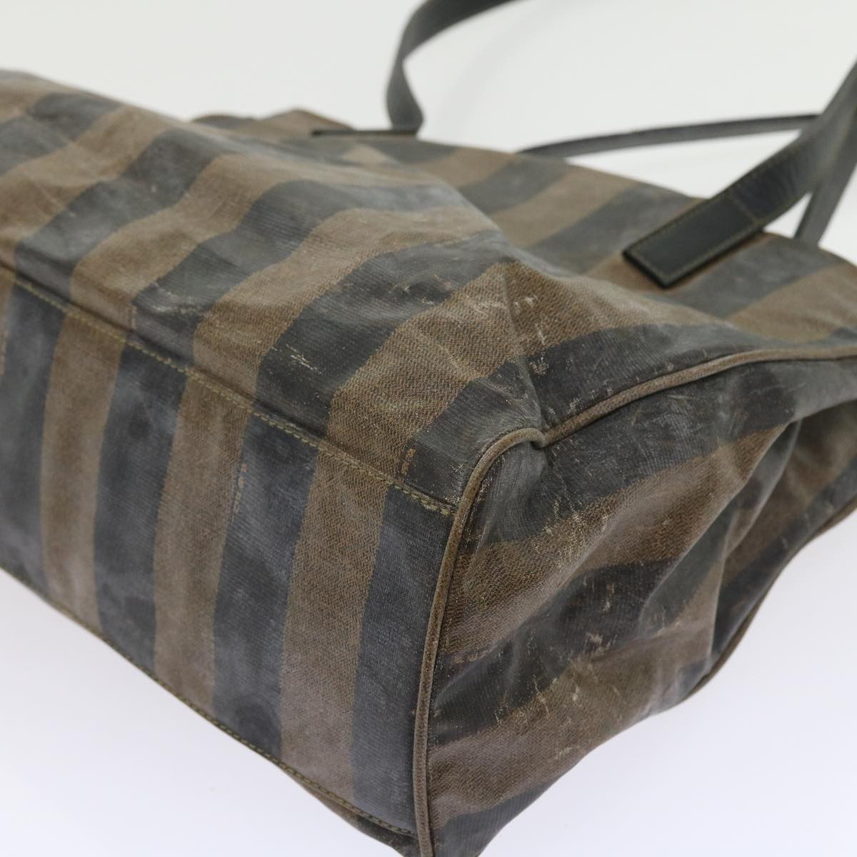 FENDI Pecan Canvas Shoulder Bag Coated Canvas Brown ar10390B