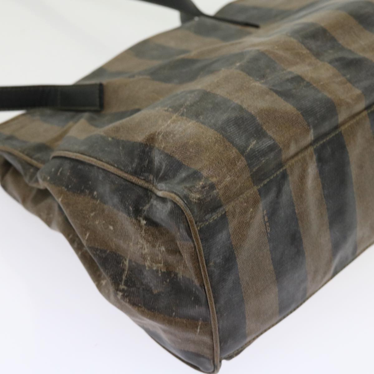 FENDI Pecan Canvas Shoulder Bag Coated Canvas Brown ar10390B