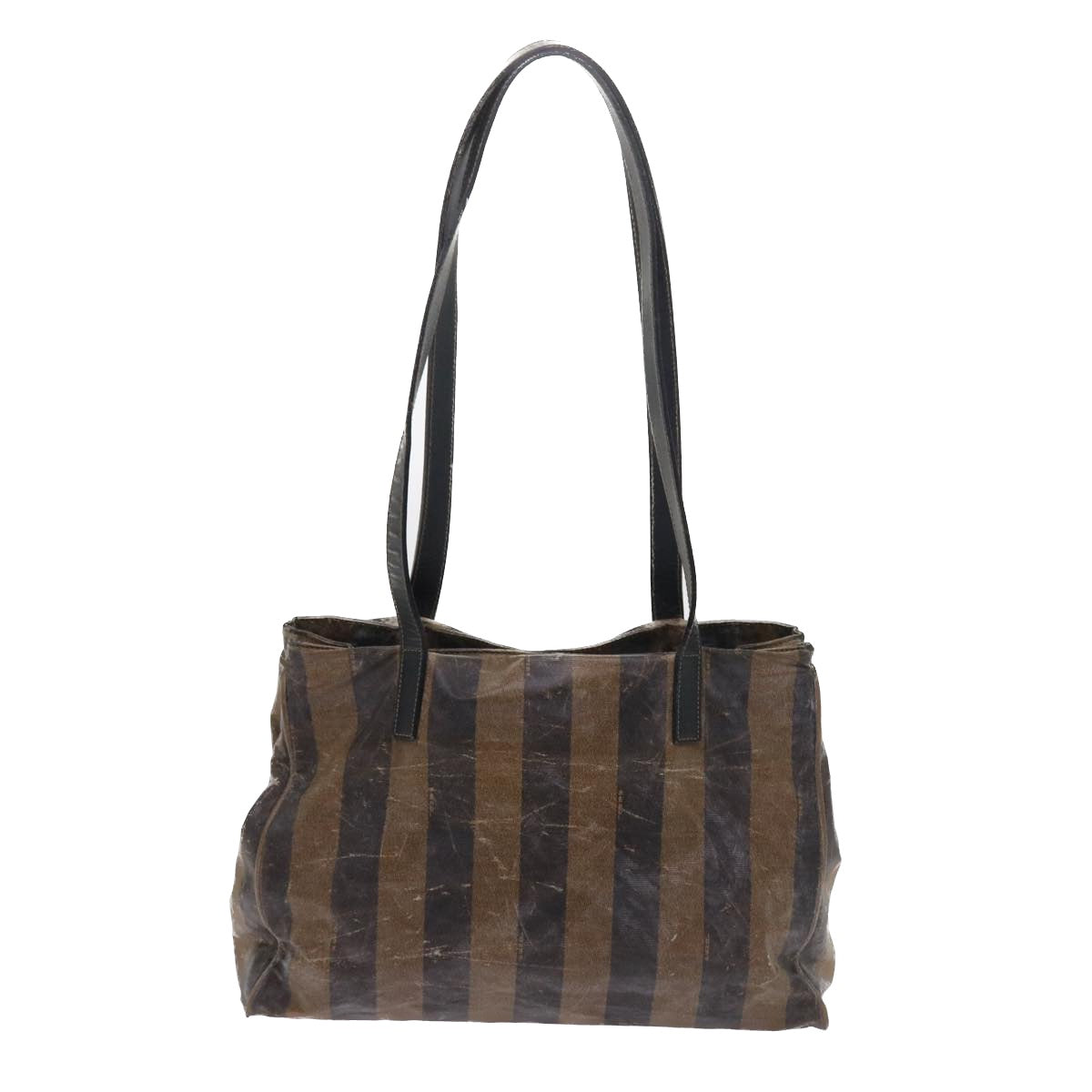 FENDI Pecan Canvas Shoulder Bag Coated Canvas Brown ar10390B