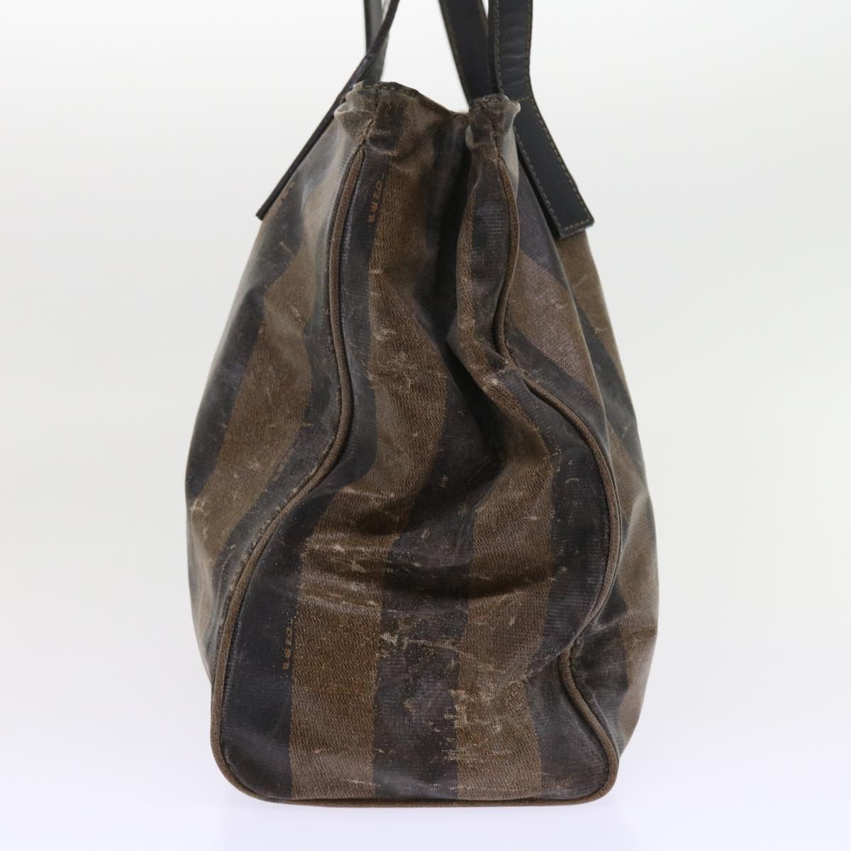 FENDI Pecan Canvas Shoulder Bag Coated Canvas Brown ar10390B