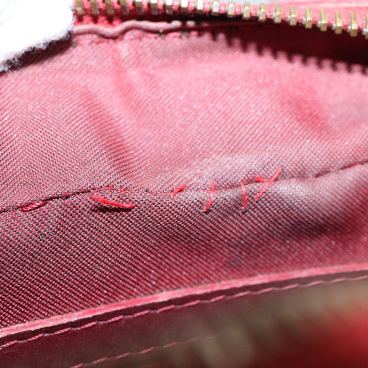 FENDI Zucchino Canvas Hand Bag Red ar10594B