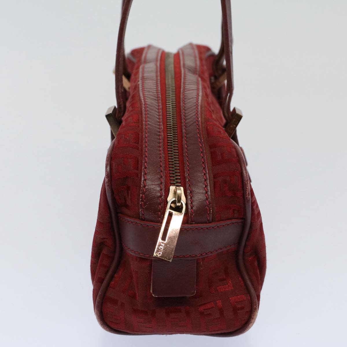 FENDI Zucchino Canvas Hand Bag Red ar10594B