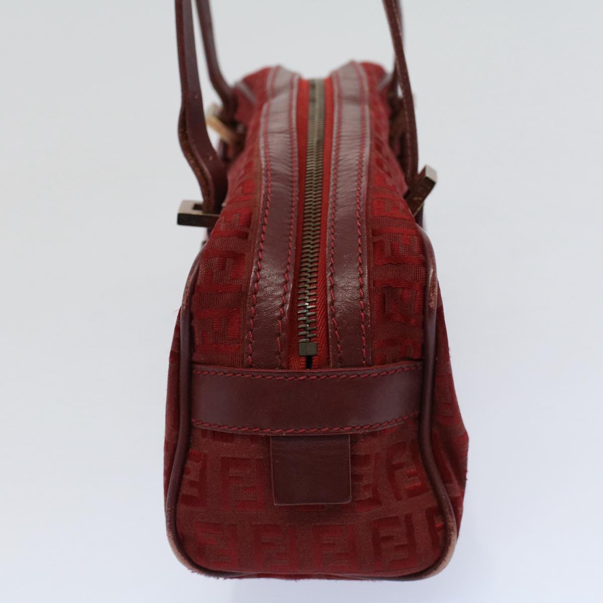 FENDI Zucchino Canvas Hand Bag Red ar10594B