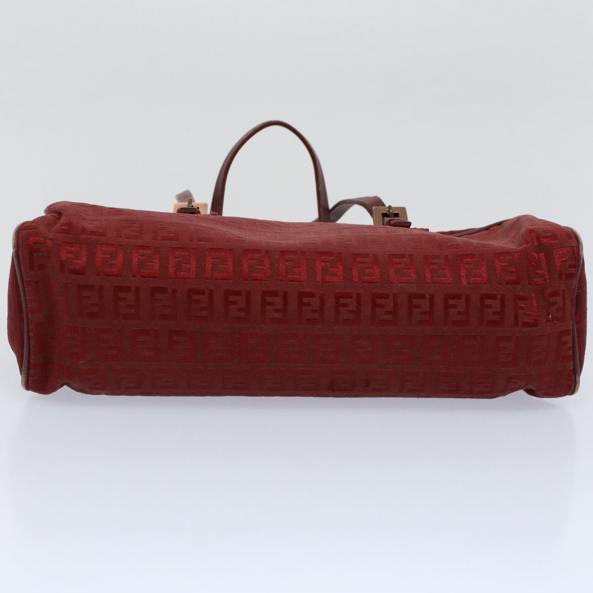 FENDI Zucchino Canvas Hand Bag Red ar10594B