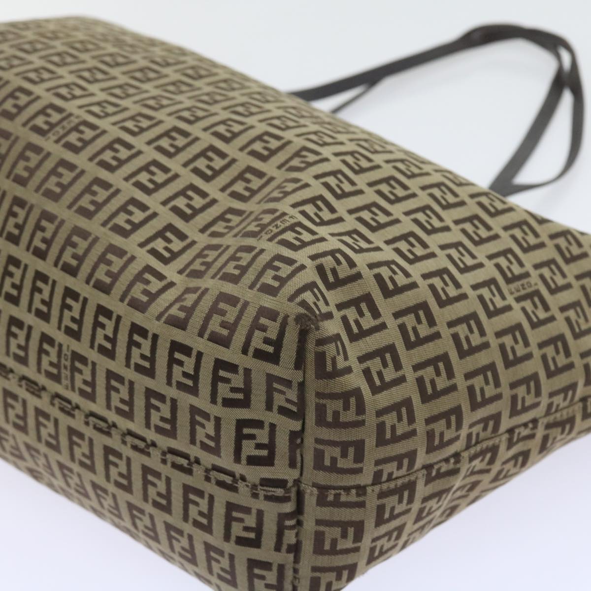 FENDI Zucchino Canvas Tote Bag Beige ar10650