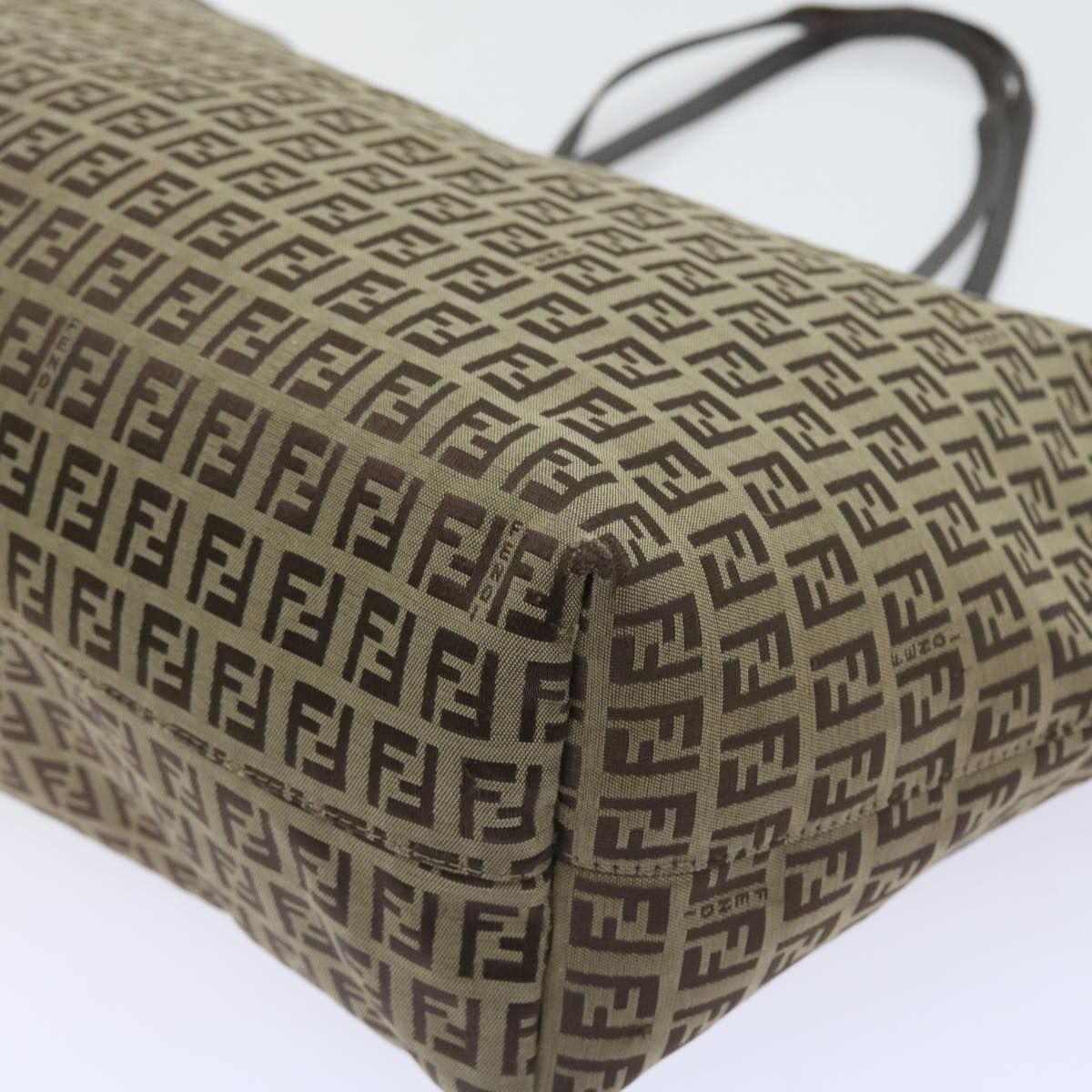 FENDI Zucchino Canvas Tote Bag Beige ar10650