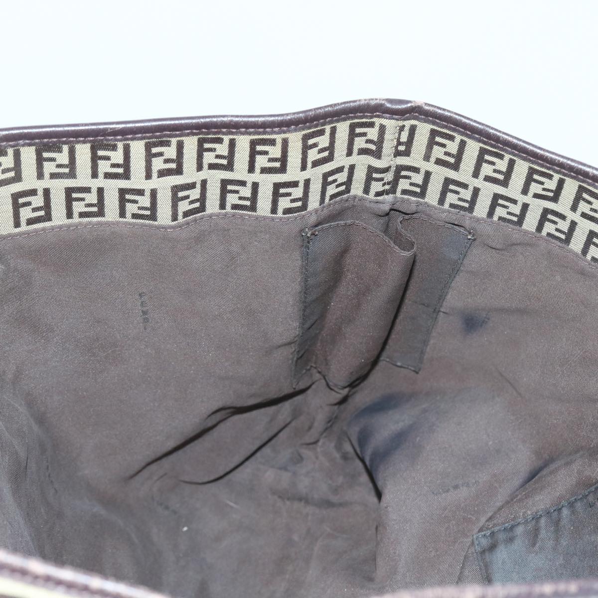 FENDI Zucchino Canvas Tote Bag Beige ar10650