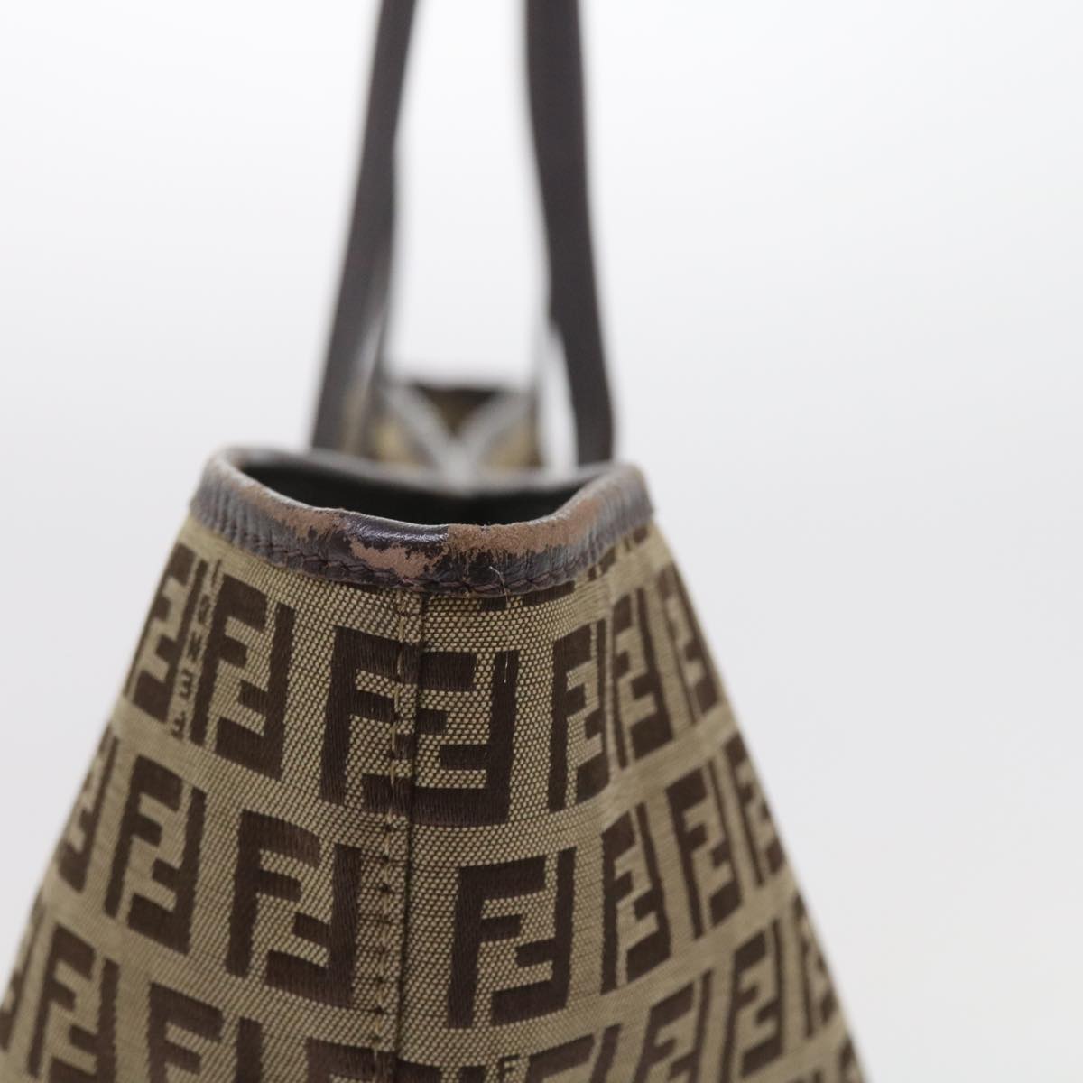 FENDI Zucchino Canvas Tote Bag Beige ar10650