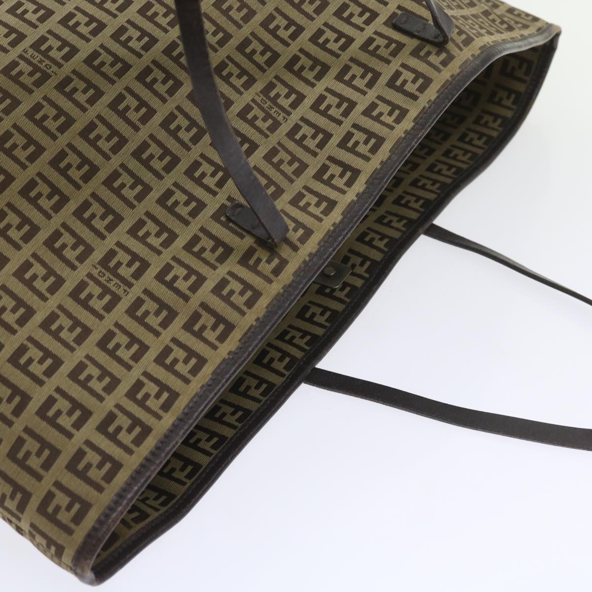 FENDI Zucchino Canvas Tote Bag Beige ar10650