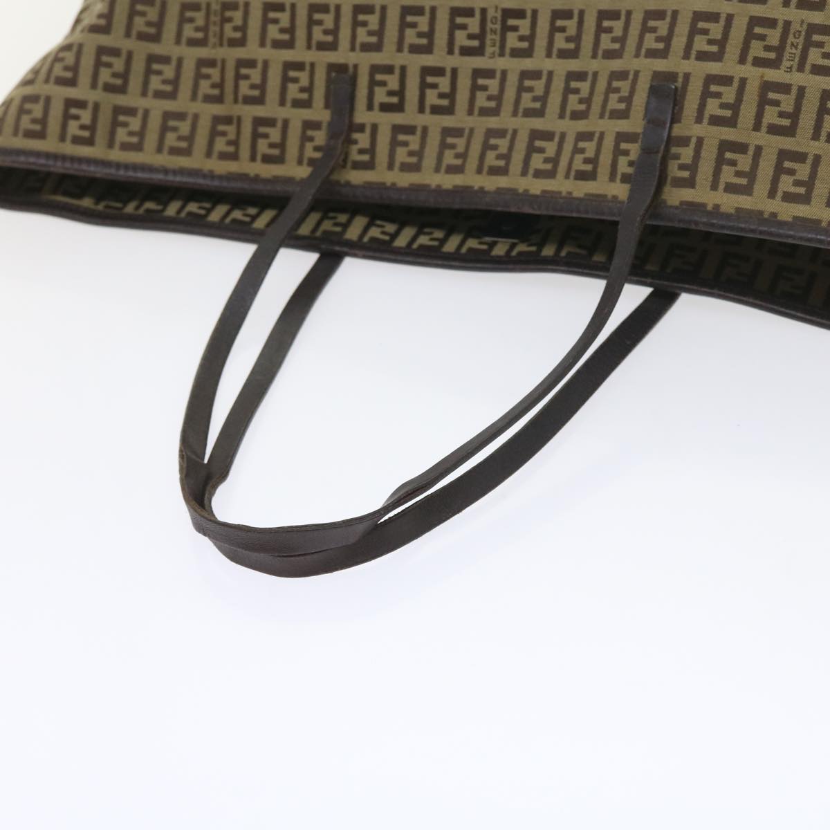 FENDI Zucchino Canvas Tote Bag Beige ar10650