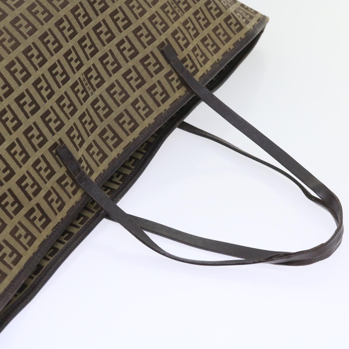 FENDI Zucchino Canvas Tote Bag Beige ar10650