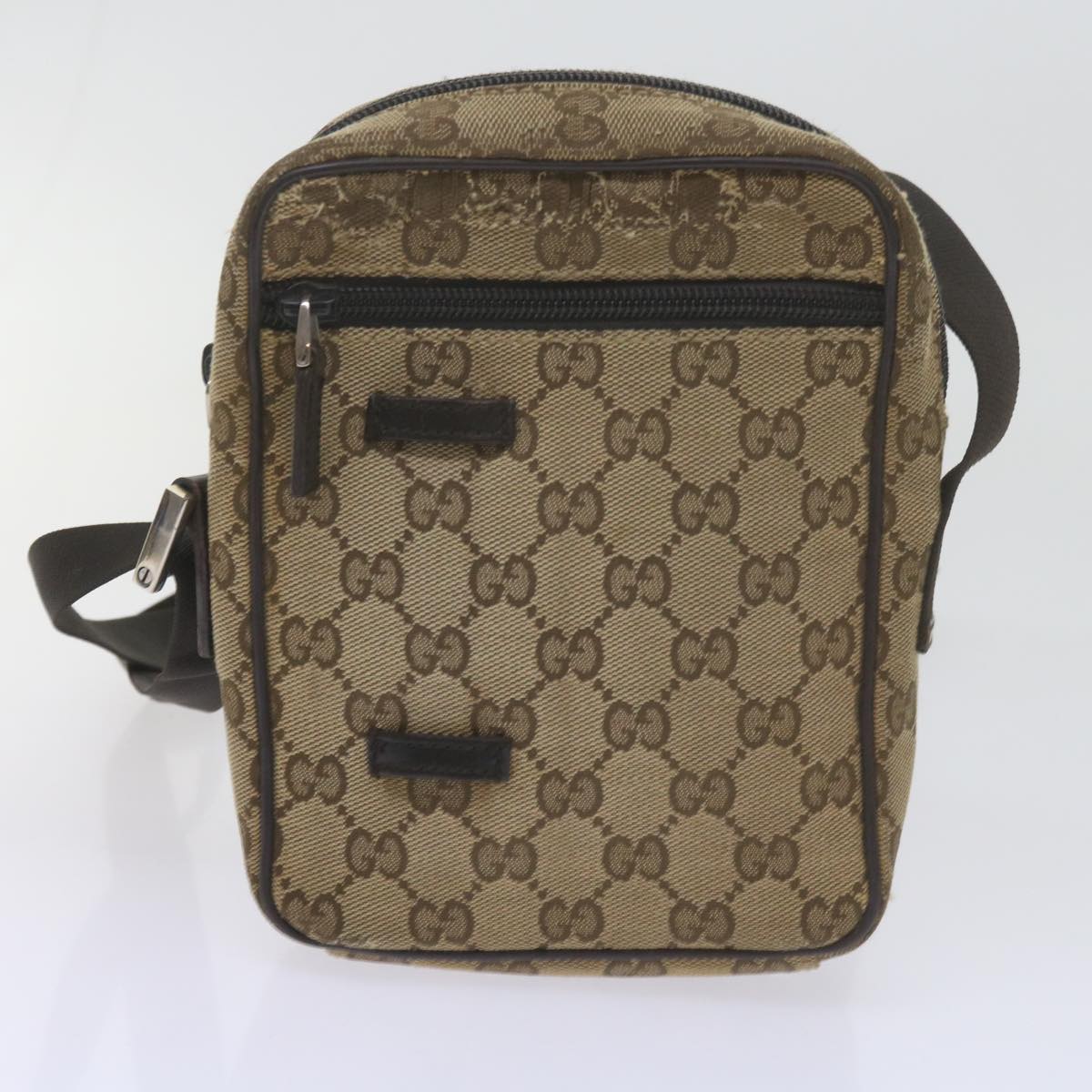 GUCCI GG Canvas Web Sherry Line Shoulder Bag 3Set Beige ar10786