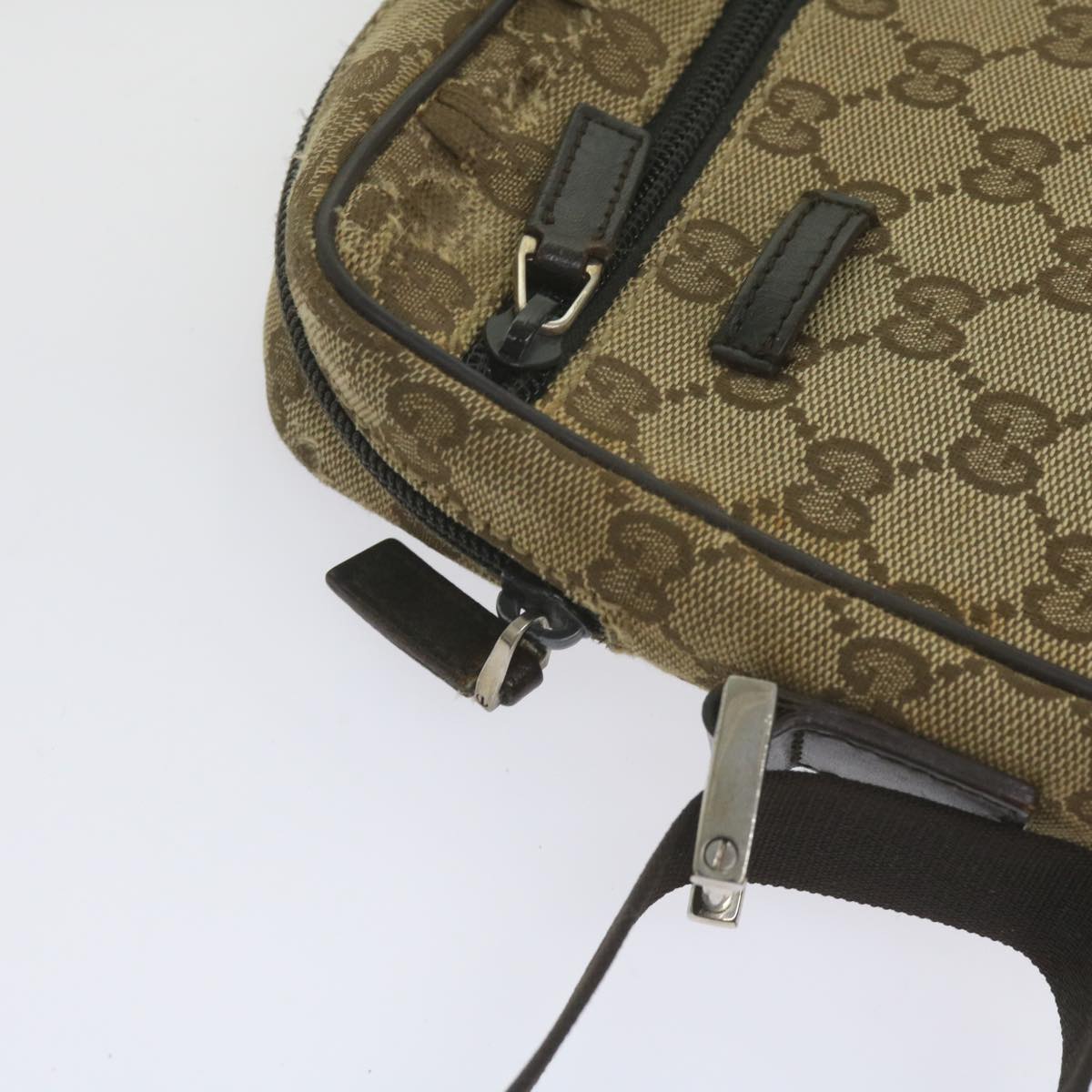 GUCCI GG Canvas Web Sherry Line Shoulder Bag 3Set Beige ar10786