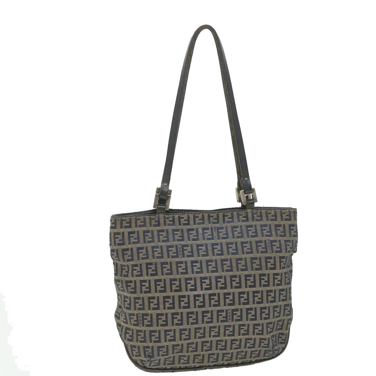 FENDI Zucchino Canvas Tote Bag Navy ar10829B