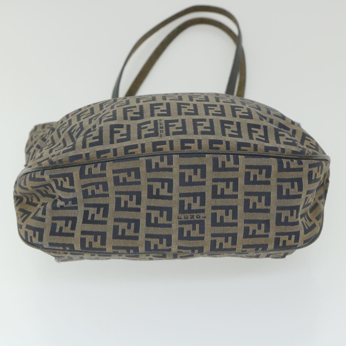 FENDI Zucchino Canvas Tote Bag Navy ar10829B