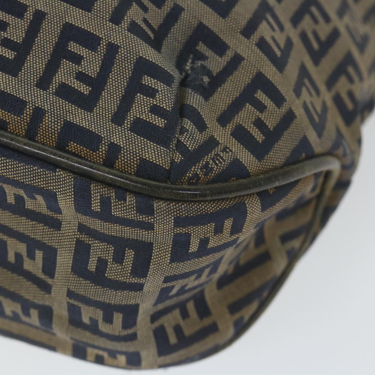 FENDI Zucchino Canvas Tote Bag Navy ar10829B