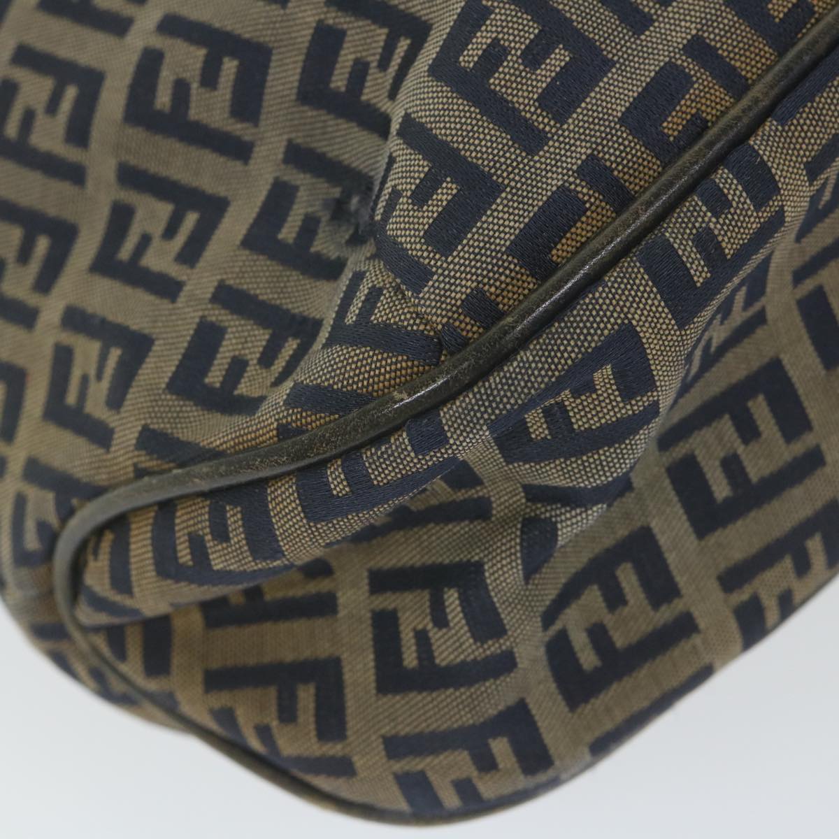 FENDI Zucchino Canvas Tote Bag Navy ar10829B