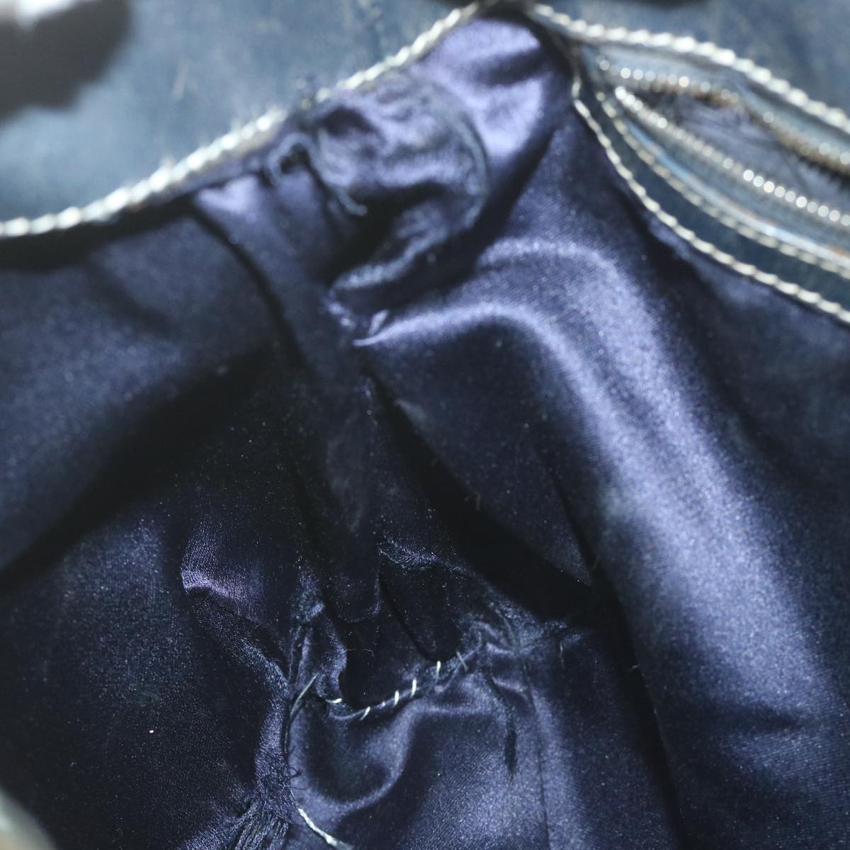 FENDI Zucchino Canvas Tote Bag Navy ar10829B