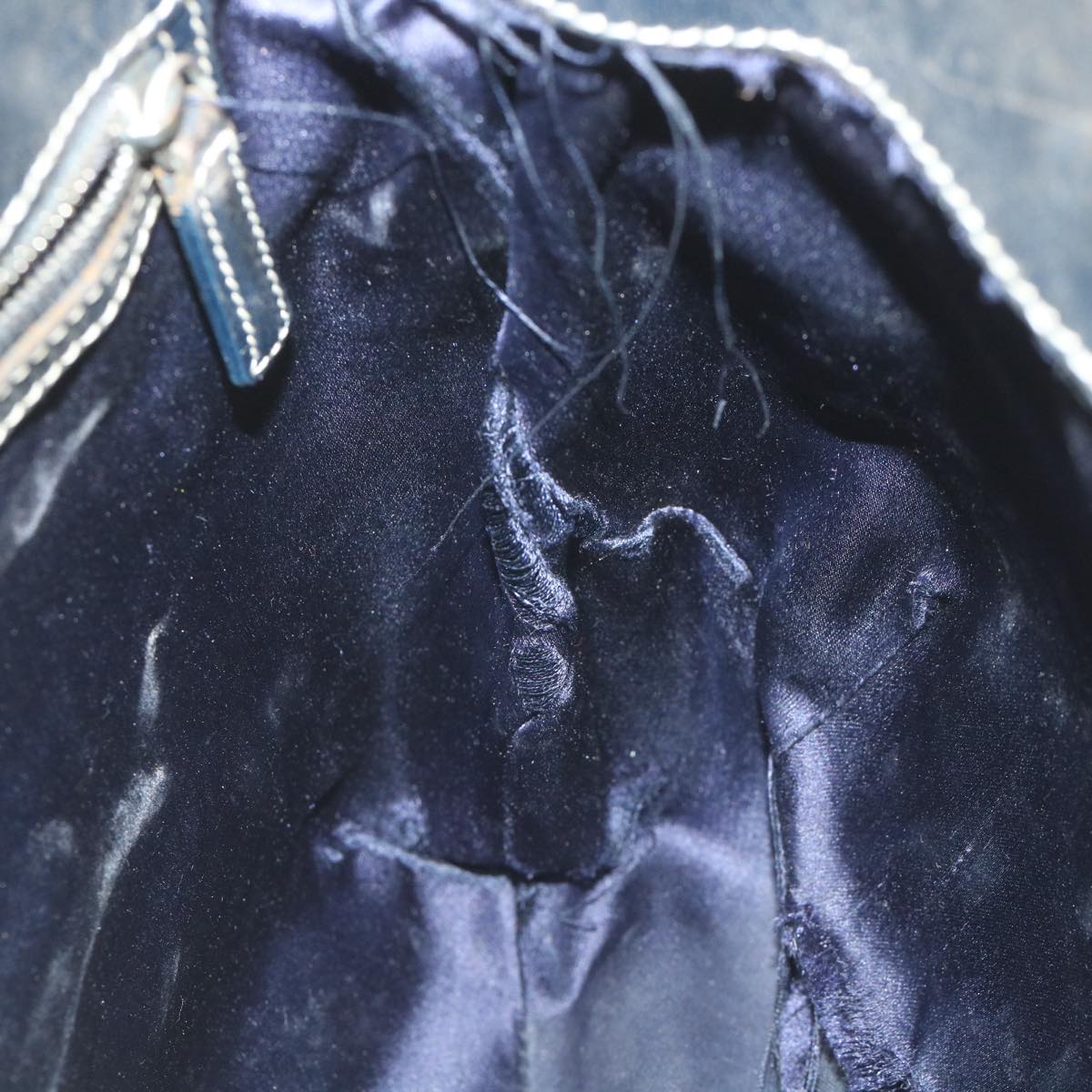 FENDI Zucchino Canvas Tote Bag Navy ar10829B