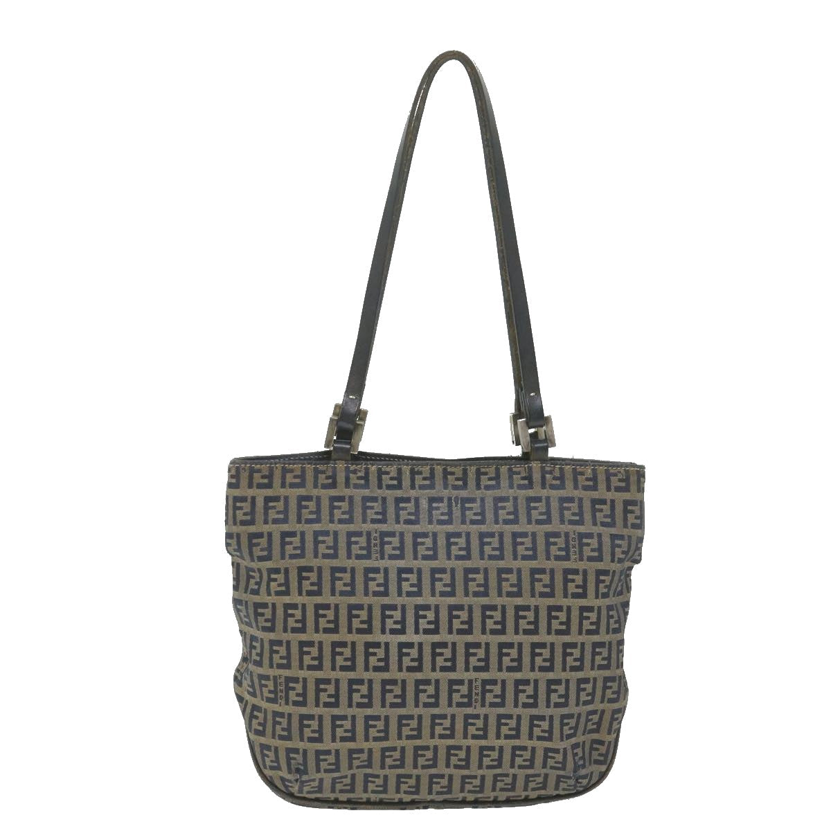 FENDI Zucchino Canvas Tote Bag Navy ar10829B