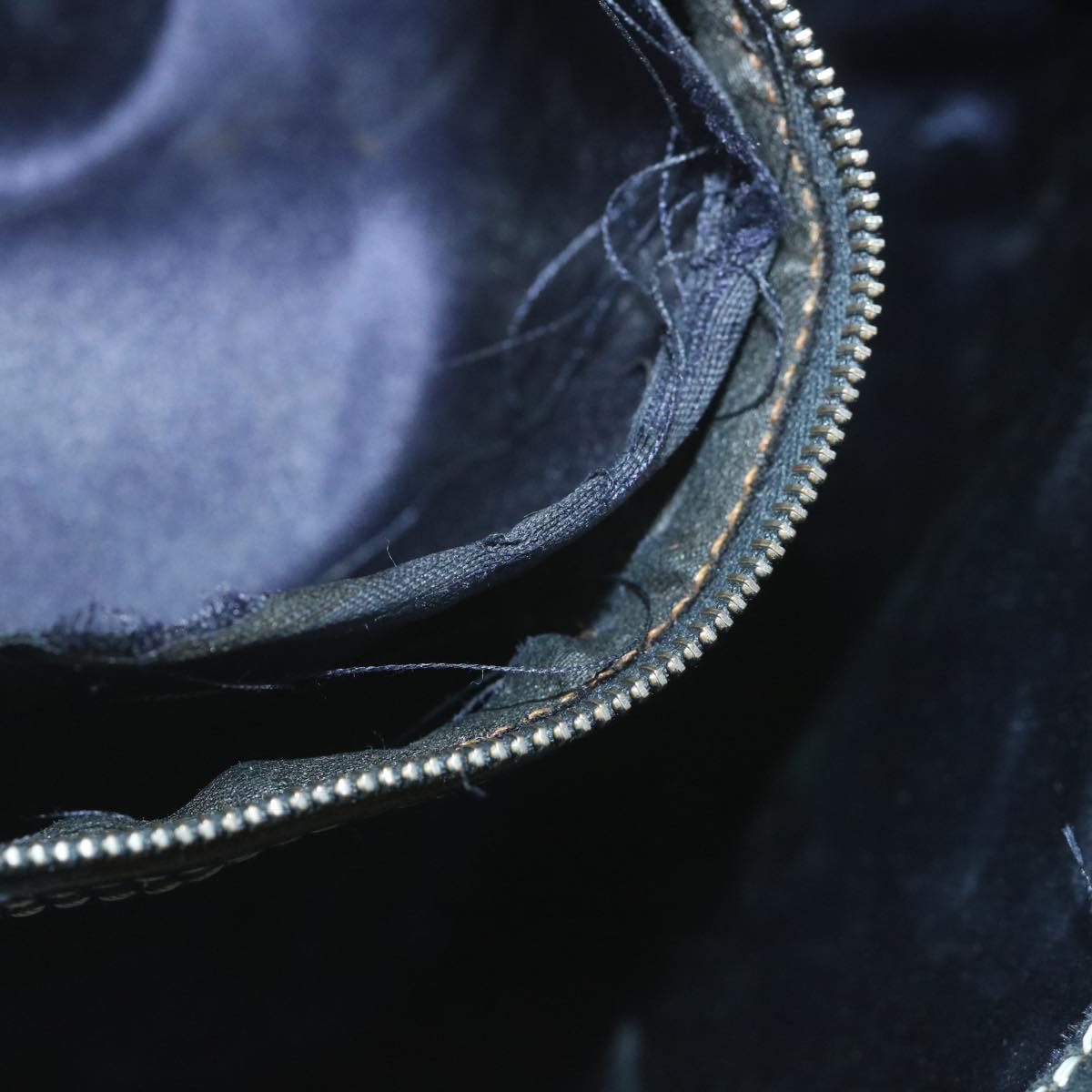 FENDI Zucchino Canvas Tote Bag Navy ar10829B
