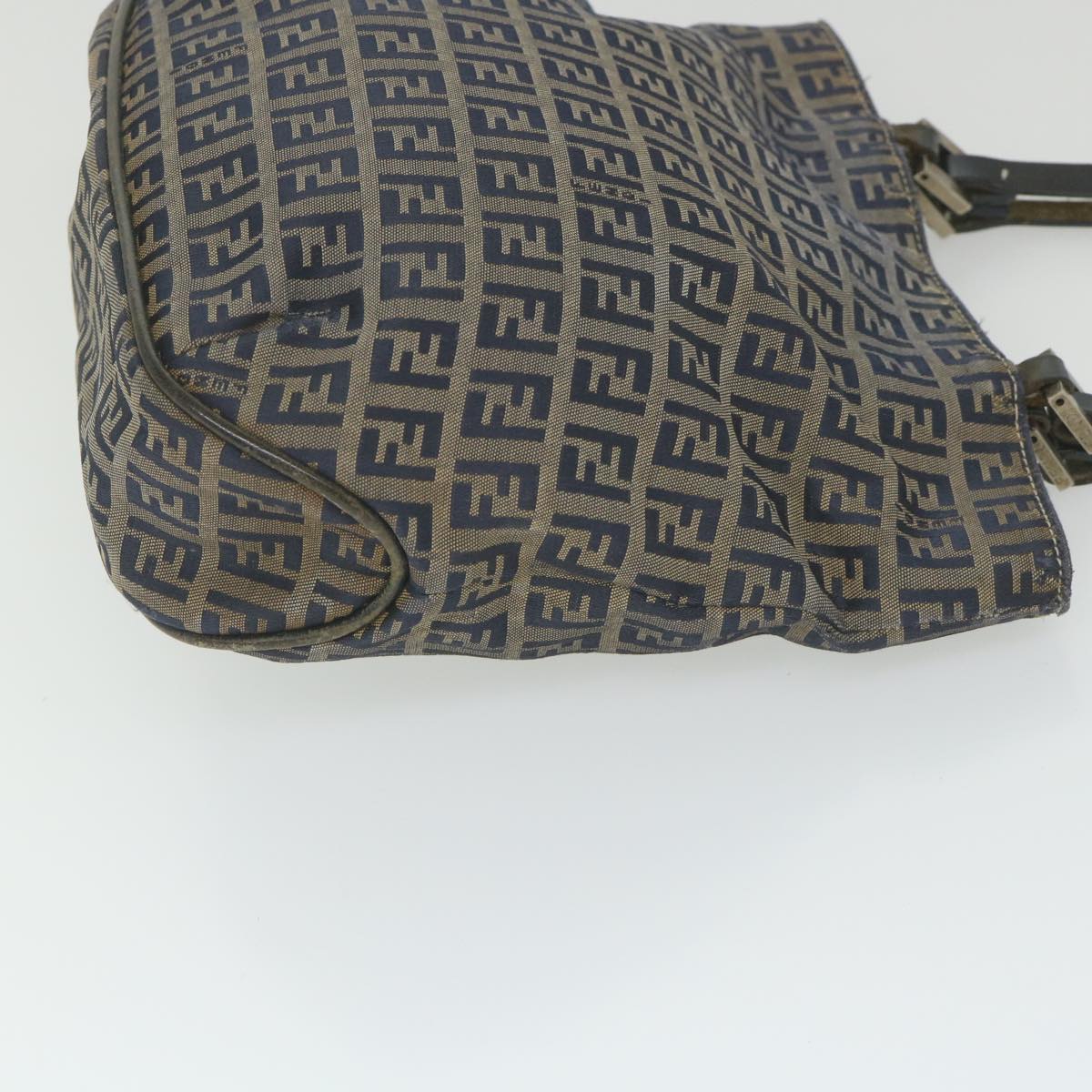 FENDI Zucchino Canvas Tote Bag Navy ar10829B