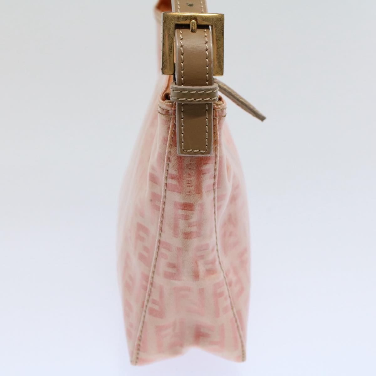 FENDI Zucchino Canvas Shoulder Bag Orange 010 26810 018 ar10855B