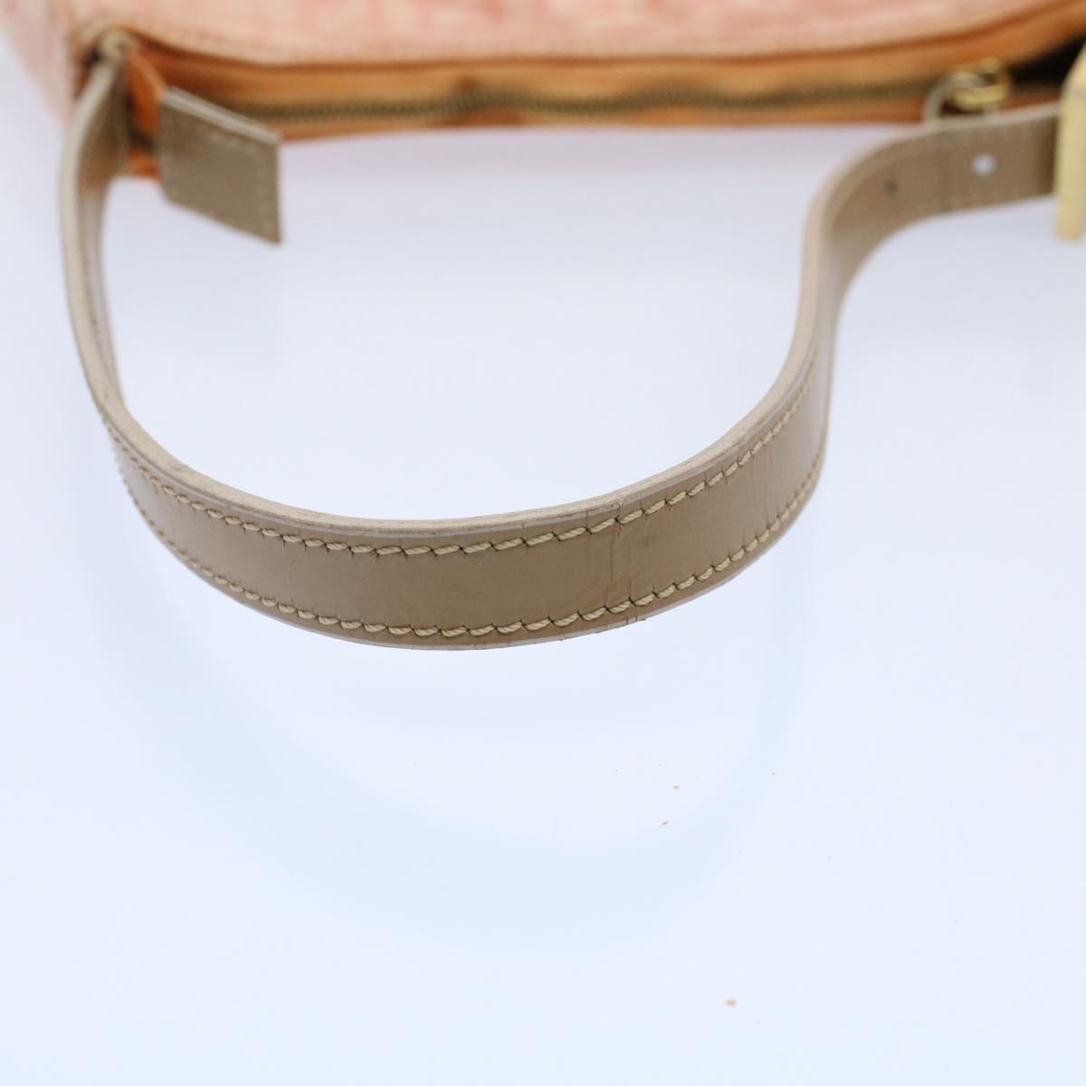 FENDI Zucchino Canvas Shoulder Bag Orange 010 26810 018 ar10855B