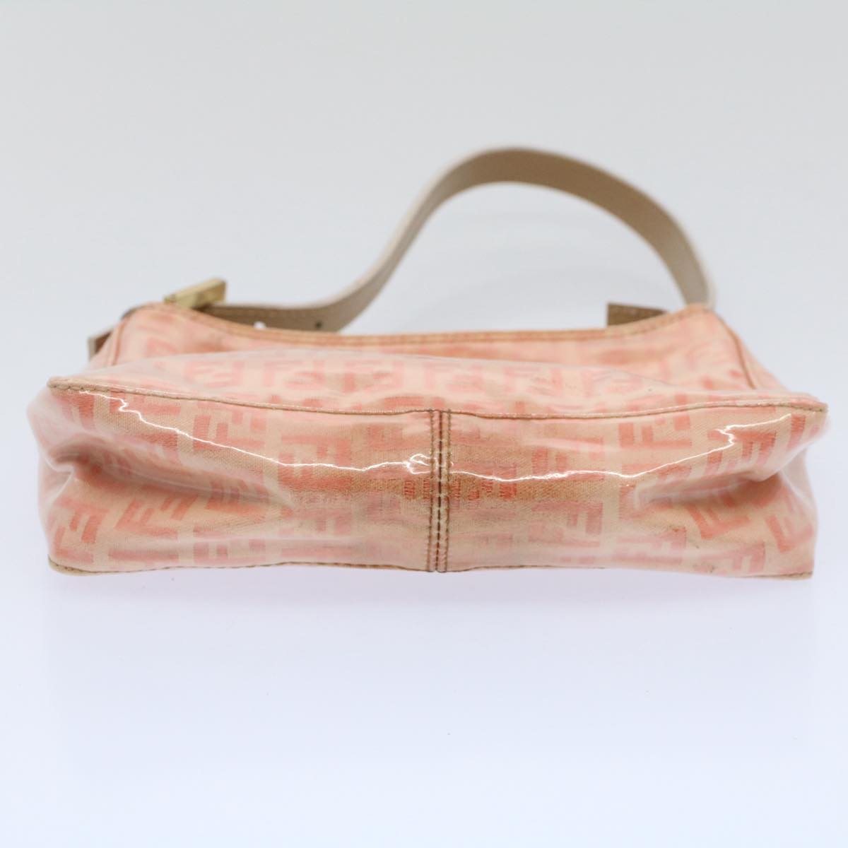 FENDI Zucchino Canvas Shoulder Bag Orange 010 26810 018 ar10855B