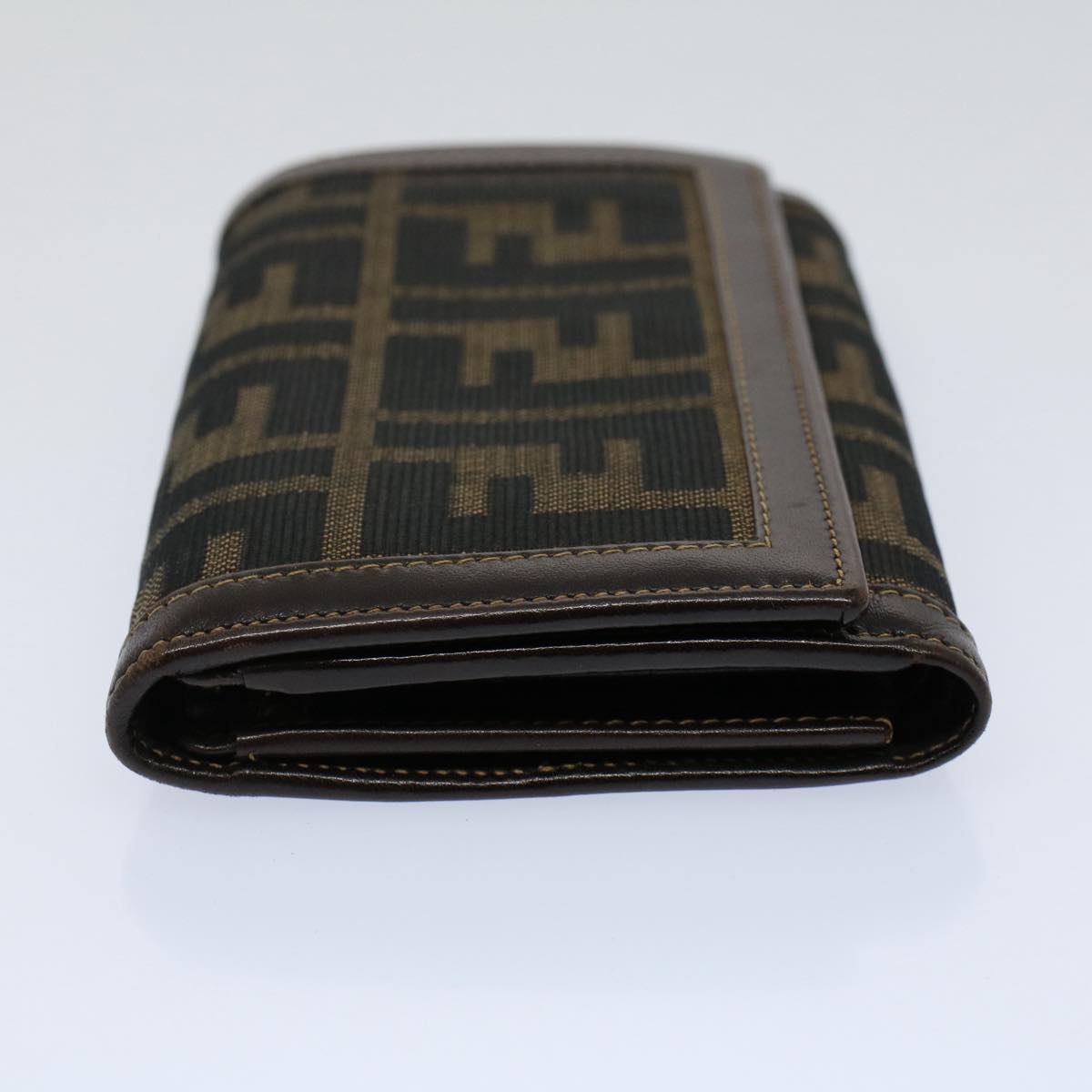 FENDI Zucca Canvas Wallet Black Brown 2266 31052 088 ar10887