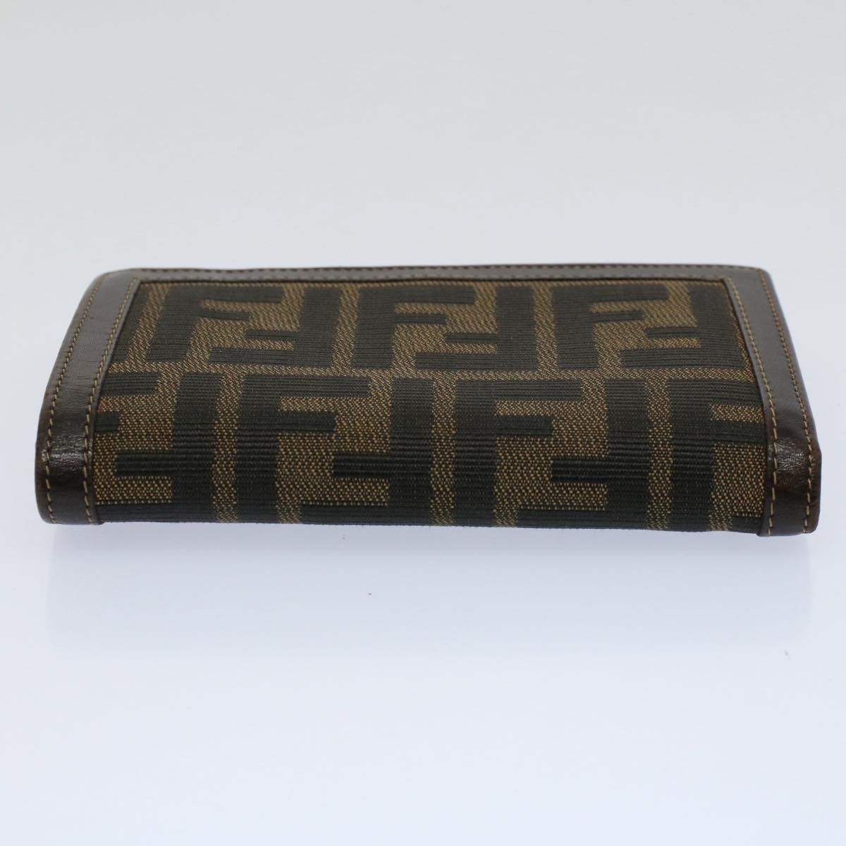 FENDI Zucca Canvas Wallet Black Brown 2266 31052 088 ar10887