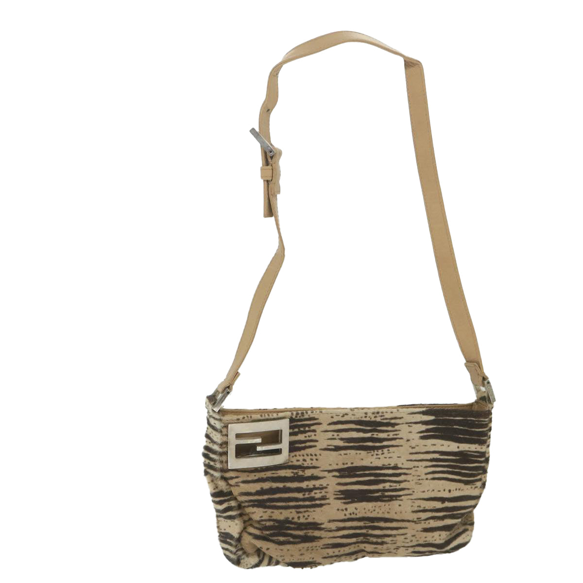 FENDI Shoulder Bag Harako leather Brown ar10891