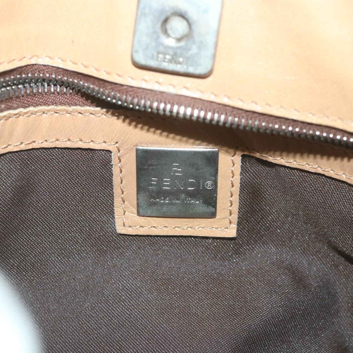 FENDI Shoulder Bag Harako leather Brown ar10891