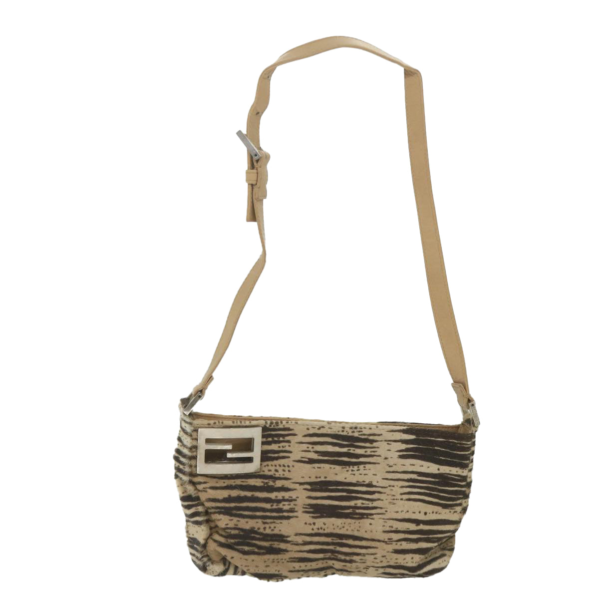 FENDI Shoulder Bag Harako leather Brown ar10891