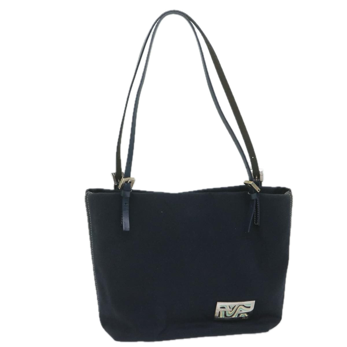 FENDI Tote Bag Canvas Navy ar10959B